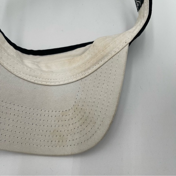Titleist Pro V1 Footjoy Sun Visor Hat Cap Black & White One Size Adjustable - Picture 9 of 12